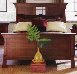 The Mission Bed: picture courtesy Storehouse Furniture, Inc.